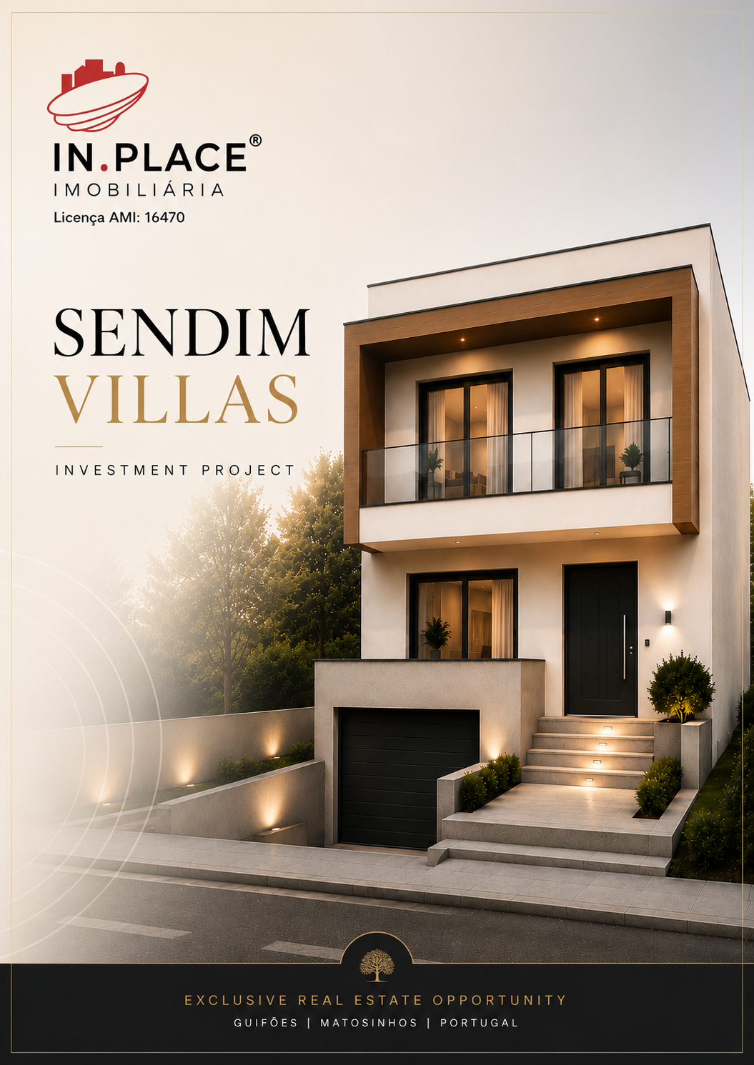 Terreno c/ Projeto Aprovado – 5 Moradias T4 Modernas | Matosinhos 850 000 €